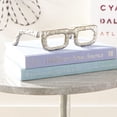 thumbnail image 2 of Cyan Design 08827 Spectacles 2" Tall Iron Glasses Sculpture - Silver, 2 of 6