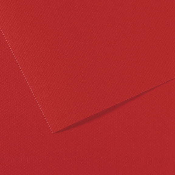 Canson Mi-Teintes Drawing Papers - 8-1/2" x 11", Bright Red, 25 Sheets
