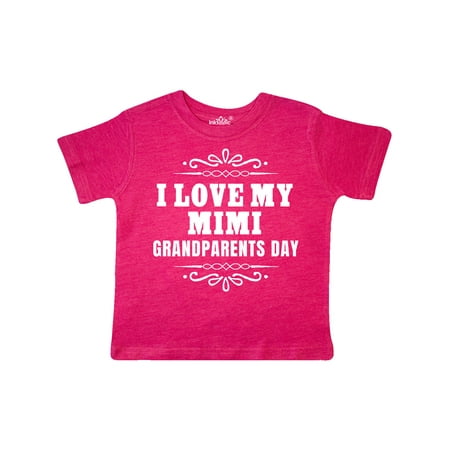 

Inktastic Grandparents Day I Love My Mimi Gift Toddler Boy or Toddler Girl T-Shirt