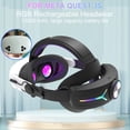 thumbnail image 3 of Compatible with Meta Quest 3/3S VR Headset - Adjustable RGB Head Strap with 12000mAh Battery for Extended Playtime, 3 of 5