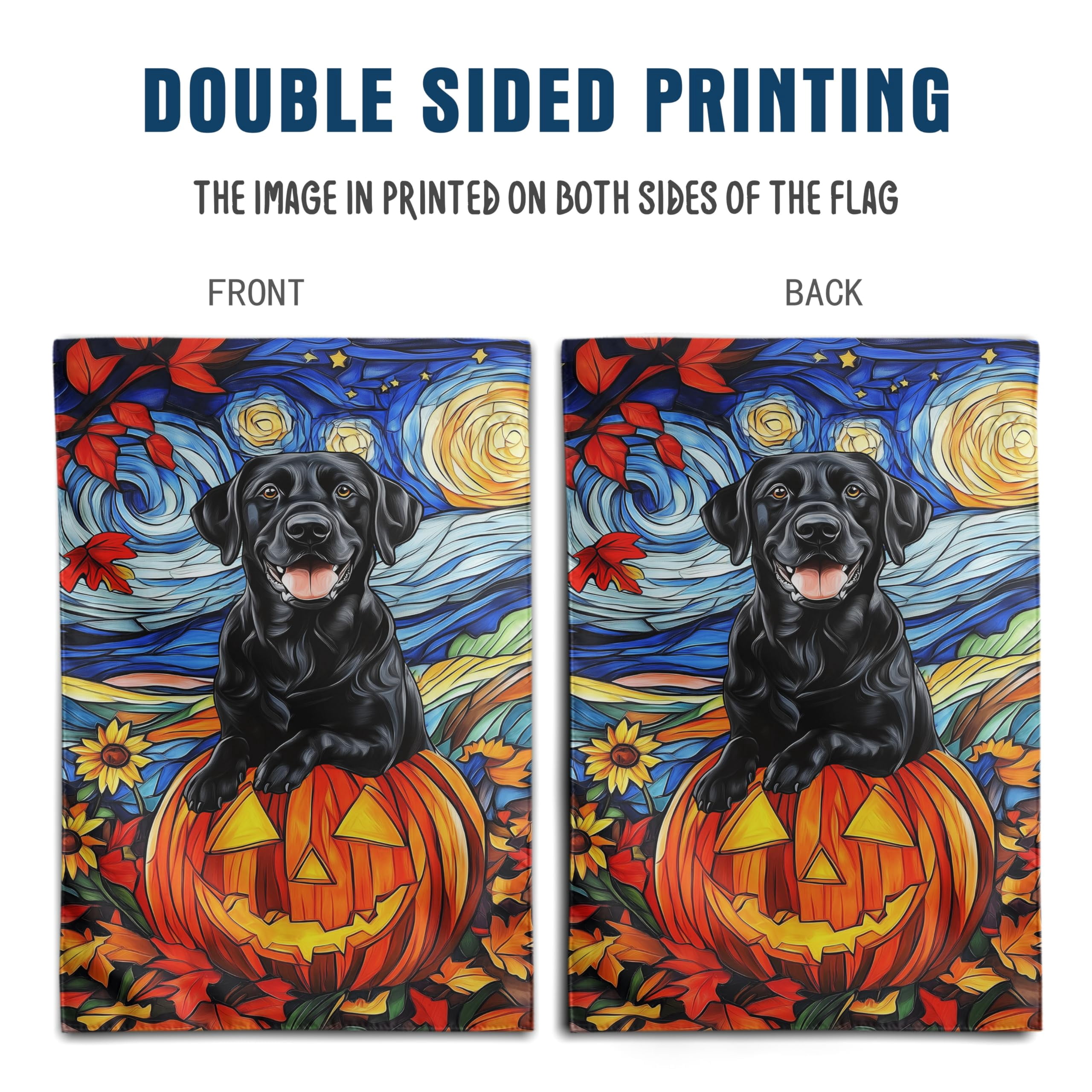 4th of July Chocolate Lab Garden Flag Red White Blue Floral Labrador Dog Yard Flags Small Memorial Independence Day Banner 12x18 Double Sided for Outside Outdoor Patriotic Decor