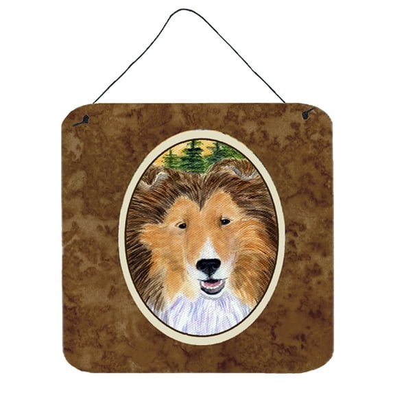 Caroline's Treasures SS8141DS66 Sheltie Wall or Door Hanging Prints, 6x6, multicolor