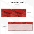 thumbnail image 3 of Drapery Wear Rod Short Curtain 54x18in Filter With Light Feature For Easy Installation Rod Free For Bedroom Kitchen Bathroom\r\n Red Marble_2, 3 of 7