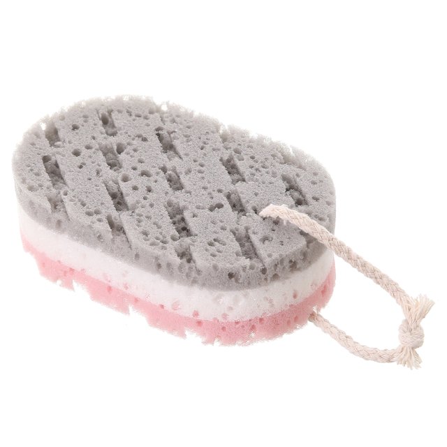 Bola de baño de esponja de tres capas, ducha, baño, ducha, olla, depurador, esponja de masaje, cepillo de lavado, cuerpo Shuxiu Wang 8390615163125