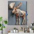 thumbnail image 4 of Moose Canvas Print Wall Art for Living Room Bedroom Office Dining Room Hotel Lobby Decor, 4 of 8