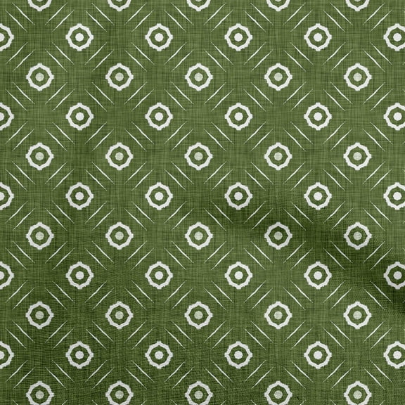 oneOone Cotton Cambric Forest Green Fabric Block Quilting Supplies Print Sewing Fabric By The Yard 42 Inch Wide-TQ