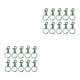 thumbnail image 1 of Cateissary 10 Uds. Hebilla colgante con cierres de langosta de Metal, hebillas para bolso DIY, conectores de extremo de Metal coloridos, collar de perro, Verde 2piezas Cateissary CBP483951, 1 of 6