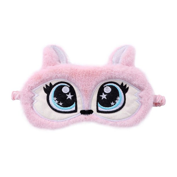 Máscara De Ojos Para Dormir De Anime De Felpa Con Vendas Lindas Mascarillas 3D De Dibujos Animados