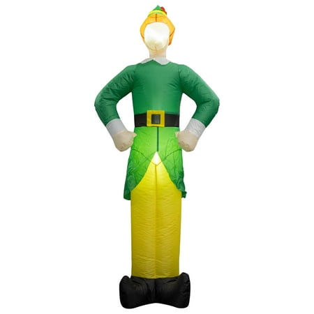 Buddy The Elf Indoor Outdoor Christmas Lawn Yard Self Inflated Light Up Holiday Decoration