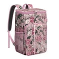 thumbnail image 1 of Floral Print and Skull Design Insulated Cooler Backpack - 20L Leakproof & Easy to Clean, Great for Camping, 1 of 2