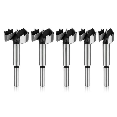 

Kzxbty Forstner Bit Set 5-Pcs Forstner Bits Wood Drilling Smooth Flat-Bottomed Pocket Holes in Wood 3/8inch Fit Drills