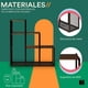 thumbnail image 5 of Estante organizador con 3 niveles de altura de madera para sala recámara estudio y oficina 112 x 106 x 33 cm librero minimalista, 5 of 6