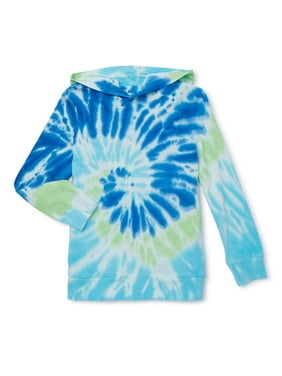 Wonder Nation Long Sleeve Tie Dye Hoodie (Little Boys, Big Boys, Husky)