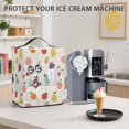 thumbnail image 3 of ZIATUBLES Fruit Beige Ice Cream Maker Machine Cover with Front Pocket Stain Resistant Kitchen Appliance Decor Dust Cover Compatible with Ninja NC501/NC301/NC299amz, 15.35" x 9.84" x 18.11", 3 of 6