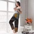 thumbnail image 5 of Cauagu Rustic Cabin Autumn Forest Pajama Pants for Women Loose Fit Wide Leg Trouser Pants Casual Elastic Waist Drawstring Lounge Pants, 5 of 6