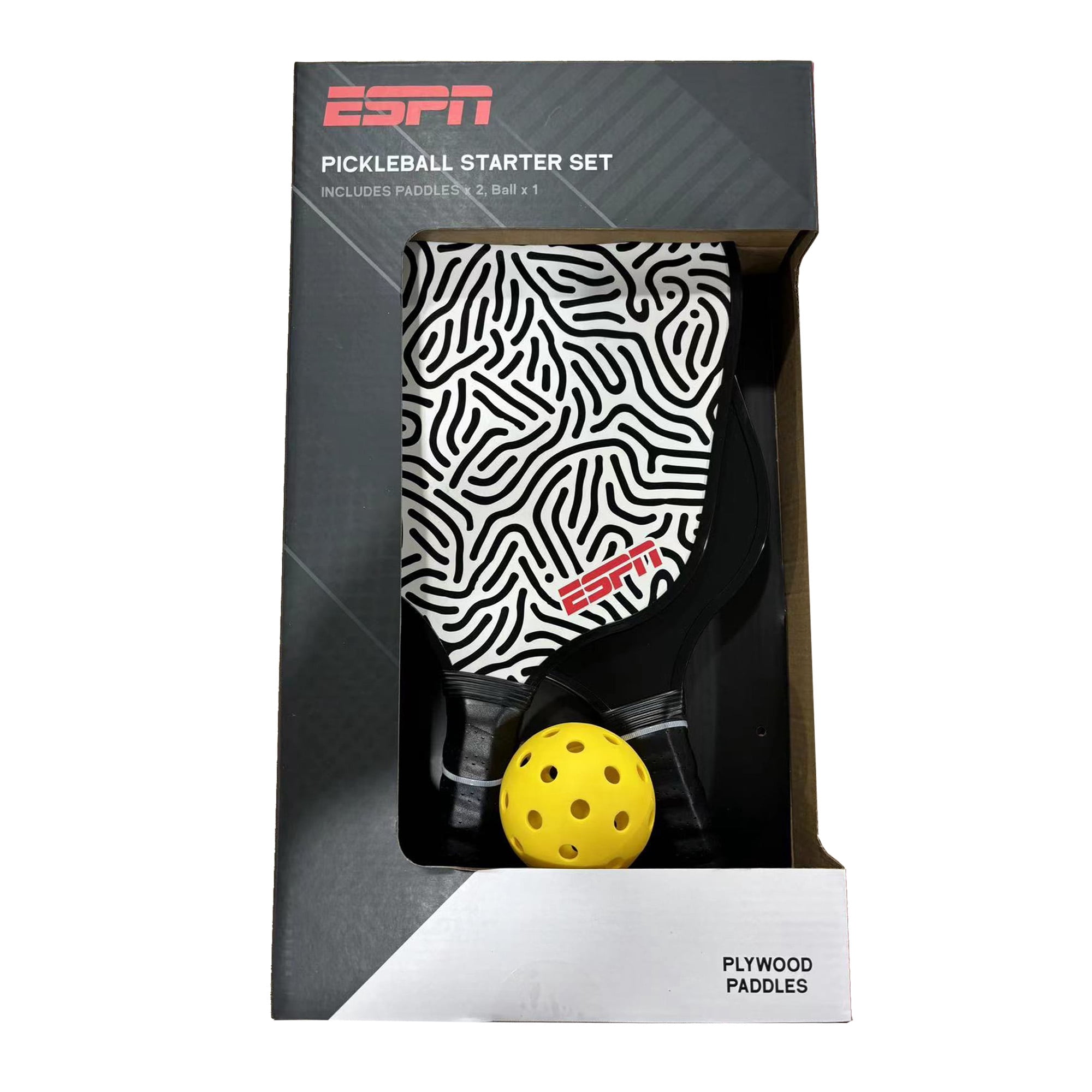ESPN Pickleball Set (2 core paddles, 1 ball)