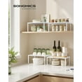 thumbnail image 5 of 2 Pack Spice Rack, Cabinet Shelf Organizers, Shelf Organizer, Countertop Organizer, Shelf Riser, Stackable, Expandable, Metal, Kitchen Counter Shelves, 5 of 8