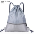 thumbnail image 1 of Simple Backpack Unisex Fitness Backpack Sports Drawstring Pocket Lightweight Basketball Helmet Storage Bag Oxford Zipper Bag, 1 of 6