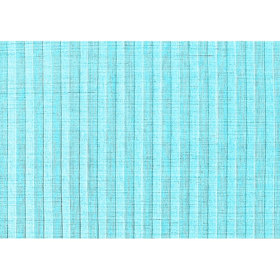 Ahgly Company Indoor Rectangle Solid Light Blue Modern Area Rugs, 4' x 6'