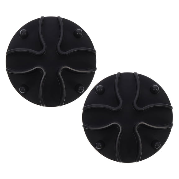LOLIPPYY Set of 2 Black Silicone Slow Feeder Mats for Dogs and Cats with Non- Base and Unique Design