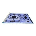 thumbnail image 2 of Ahgly Company Machine Washable Indoor Rectangle Southwestern Blue Country Area Rugs, 5' x 7', 2 of 4