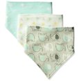 thumbnail image 2 of Luvable Friends Baby Cotton Bandana Bibs 3pk, Basic Elephant, One Size, 2 of 2