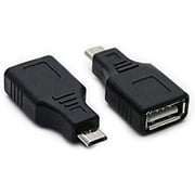 Limei 2 Pack USB 2.0 Micro USB Male to Type A Female OTG Adapter Connector Converter Coupler