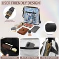 thumbnail image 5 of Yuyamidu Blue Snowman PU Leather Crossbody Bag for Women with Wallet 2‑Piece Shoulder Bag Daily Purse Set Adjustable Strap, Multiple Zipper Pockets, for Christmas Gifting, Daily Casual Outings, 5 of 8