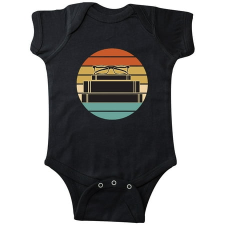 

Inktastic Librarian Gift Retro Sunset Book Silhouette Gift Baby Boy or Baby Girl Bodysuit