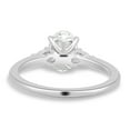 thumbnail image 4 of ESTE ORIGIN 2.5CT Oval Lab-Grown Diamond Trilogy Engagement Ring in 14K White Gold Wedding Band for Her US 7, 4 of 7