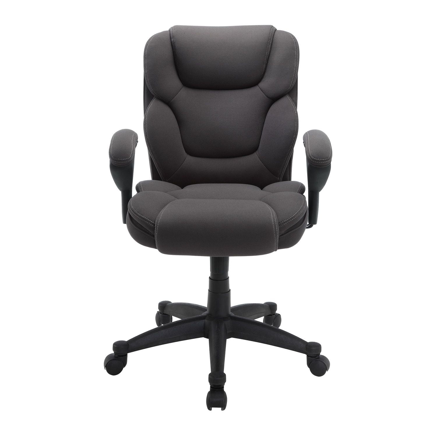 Serta Big & Tall Fabric Manager Office Chair, Supports up to 300 lbs, Grey