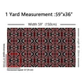 thumbnail image 3 of jejeloiu Abstract Geometric Pattern Fabric by the Yard 1 Yard,Geometric Aesthetic Home Decor Fabric by the Yard,Black Gray Red Sewing Fabric For Girls Boys,Super Cozy Room Decor, 3 of 6