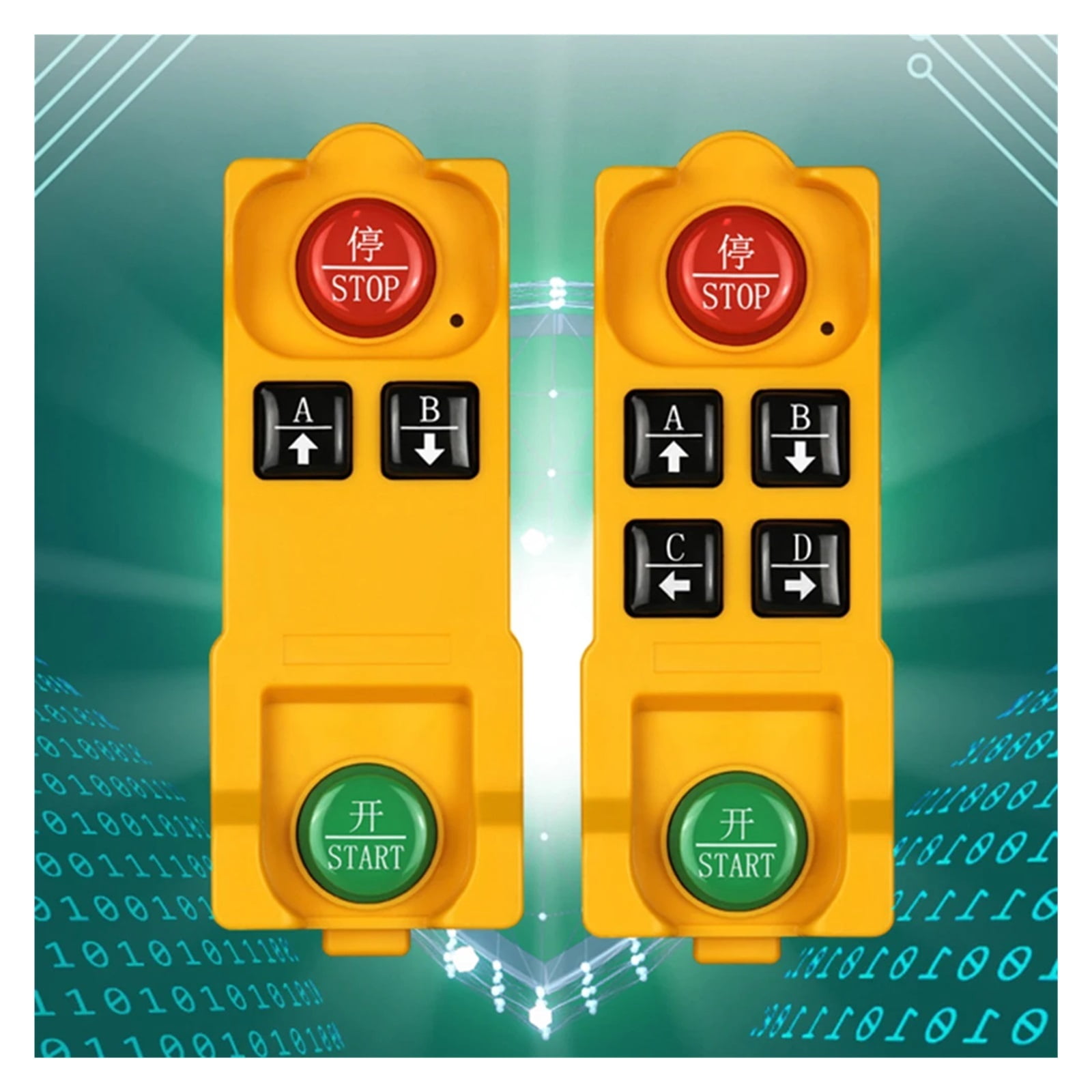 Industrial Wireless Remote Controller 433.92 Hoist Crane Control 2/4 Buttons Crane Industrial Radio Controller Long Distance ,High Quality Transmitter