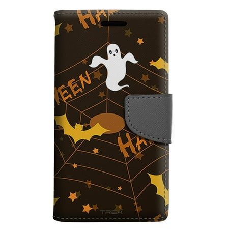 lg stylo 3 wallet case halloween ghost pattern case
