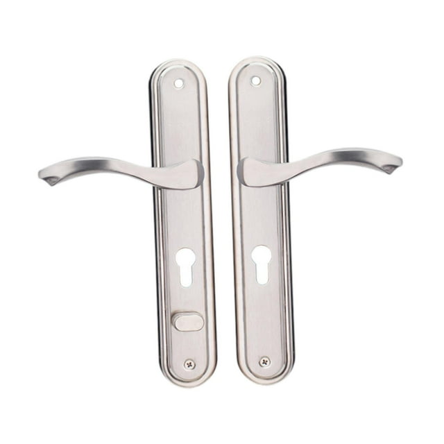 Manijas de seguridad para puertas, manijas de palanca, accesorio resistente, elegantes, portátiles, de acero inoxidable, paneles estrechos para casas Apertura derecha