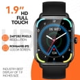 thumbnail image 3 of EIGIIS Smart Watch for Men 1.9" HD Ultra Narrow Edge Screen Fitness Tracker Step Counter 100+ Sport Modes Smartwatch with Text and Call for Android iOS Phones, 3 of 7