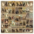 thumbnail image 2 of Pegatinas retro con forma de gato, cartas de tarot, anime, 72 unidades, paquete de 3 a 8 cm, 2 of 5