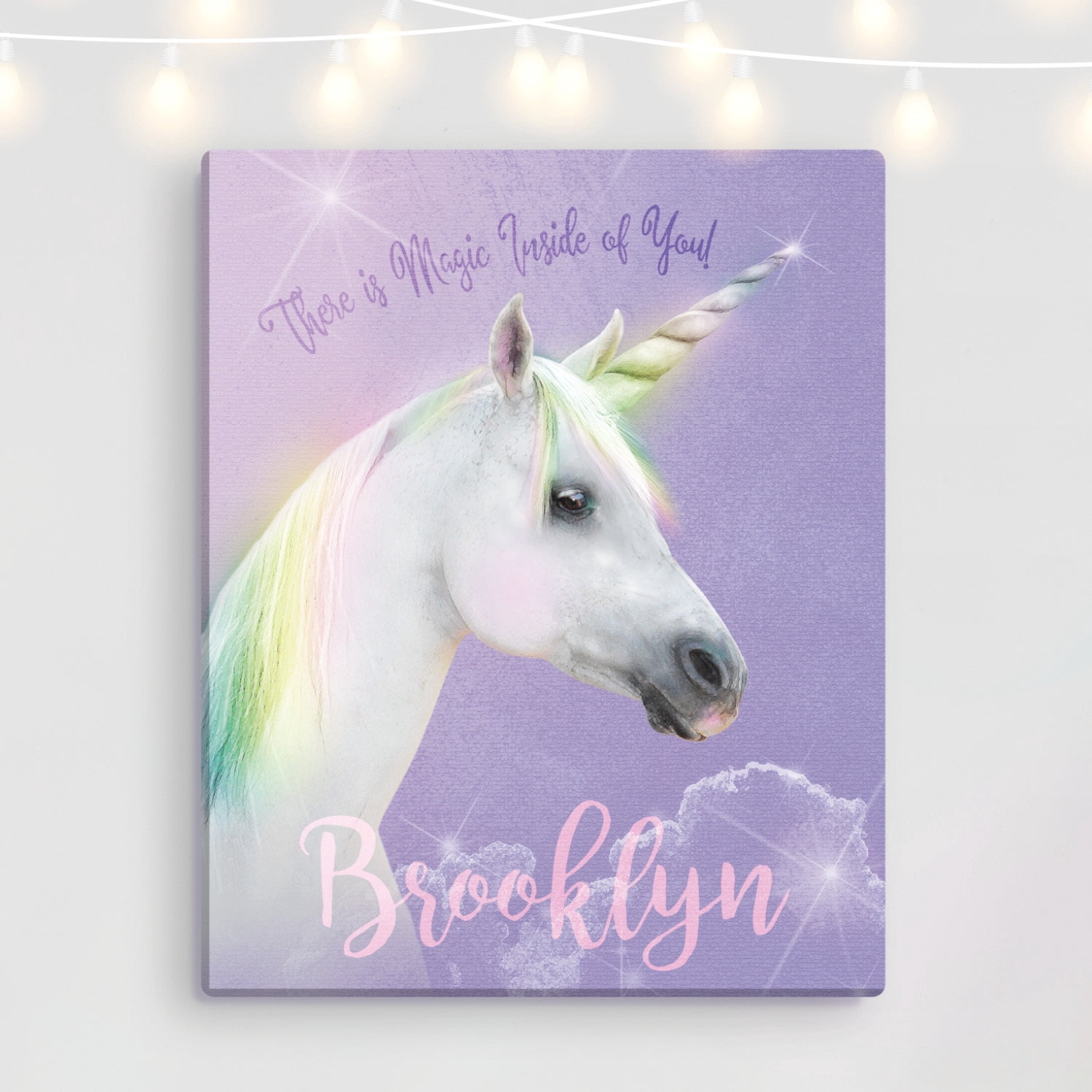 Personalized Magical Unicorn Canvas Print