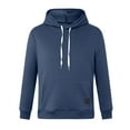 thumbnail image 4 of Gibobby Men's Full-Zip Hoodie Lightweight Hoodie Sweatshirt Jacket Solid Hooded with Pocket(Navy,XL), 4 of 4