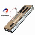 thumbnail image 3 of Dteck Case for Galaxy Z Fold 3 5G PU Leather Wallet Magnetic Flip Protective Cover with Kickstand S Pen Card Holder Shockproof Case for Samsung Galaxy Fold3 (2021) (Gold), 3 of 3