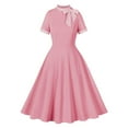 thumbnail image 1 of Vestido Corto de Verano, Malla de Manga Corta Bordado Pastel Retro para el Desgaste Casual, Fiesta Y Primavera, 1 of 6