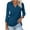 Navy, variant on FAIWAD Women's 3/4 Sleeve V-Neck Collared Tops Business Dressy Casual Work Shirts Trendy Loose Basic Tees