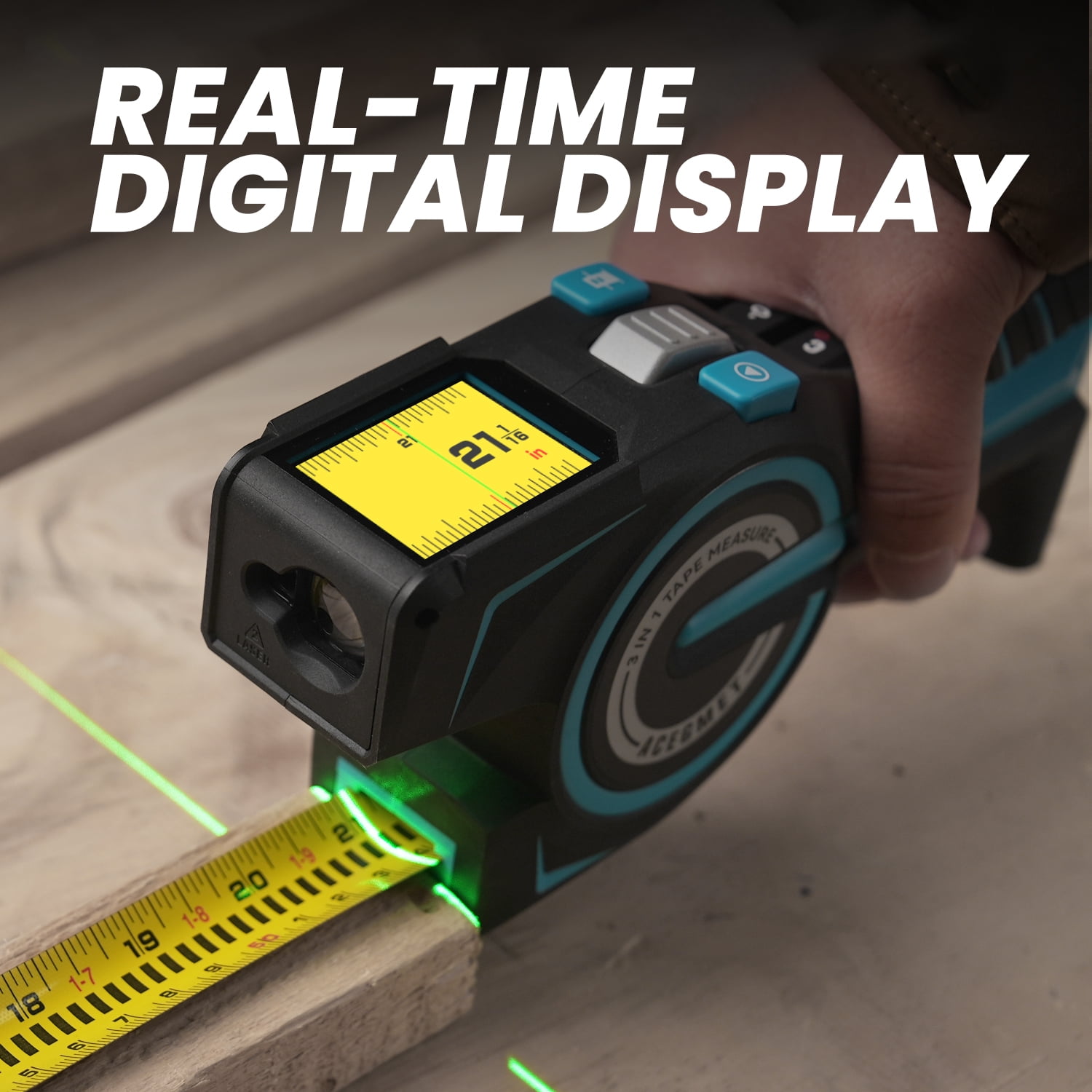 Mileseey Digital Laser Tape Measure DTX10 3-in-1 330Ft Auto Lock