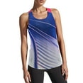 thumbnail image 3 of Sport Shirts for Women Sleeveless Tank Tops for Women Open Back Undershirt Tennis Yoga Athletic Running Shirts Loose Fit Racerback Breathable Tee (Dark Blue,M), 3 of 6