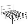 thumbnail image 2 of Gymax Lit Plateforme Pleine Grandeur avec Tête de Lit Base de Matelas Robuste Chambre, 2 of 10