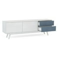 thumbnail image 6 of Polifurniture Laos 2 Door / 2 Drawer TV Stand for TVs up to 79", White and Navy, 6 of 12