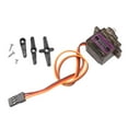 thumbnail image 2 of Mini RC Servo, Aluminum Geared 2.0kg 4.8V  Micro Metal Gear Servo  For RC Aircraft, 2 of 8