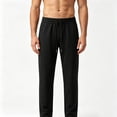 thumbnail image 2 of Eltusu Men's Athletic Pants, Elastic Waist Workout Straight Legs Quick Dry Active Pants Black Size 3XL, 2 of 3