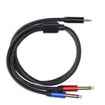 thumbnail image 2 of Cable de audio estéreo tipo Y JORINDO JD6092, doble conector macho de 6,35 mm a macho de 3,5 mm, 2 of 14