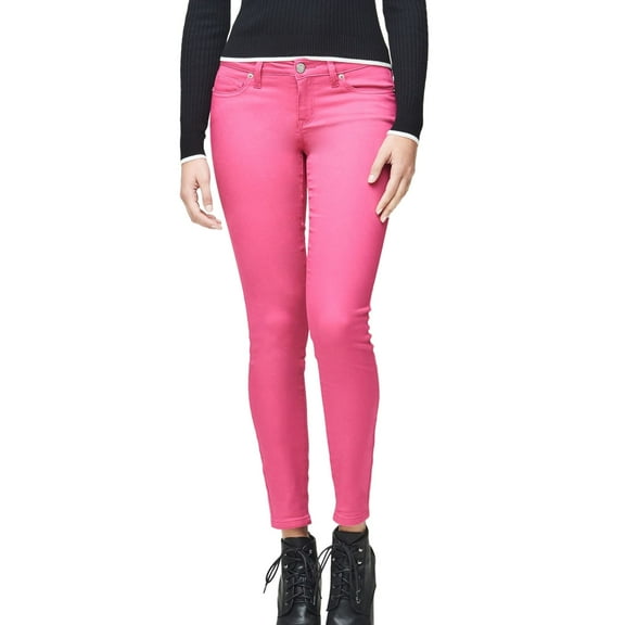 Aeropostale Womens Low-Rise Ankle Casual Leggings, Pink, Juniors, 10
